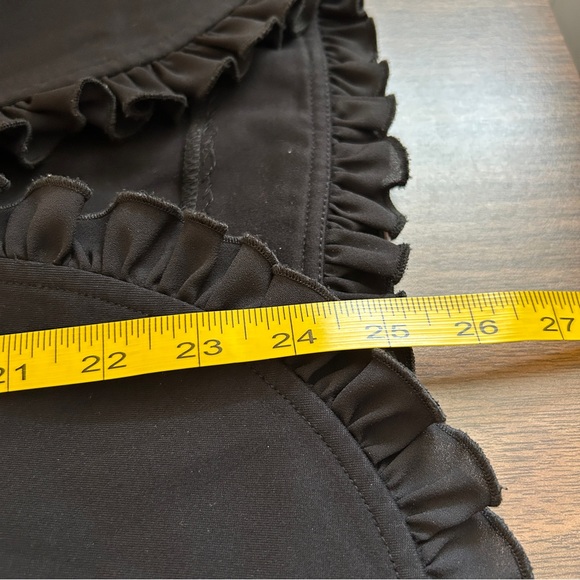 Joseph Ribkoff Black Ruffle Military-Style Blazer - Picture 7 of 8